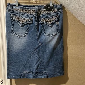 Miss Me Jeans Denim Skirt